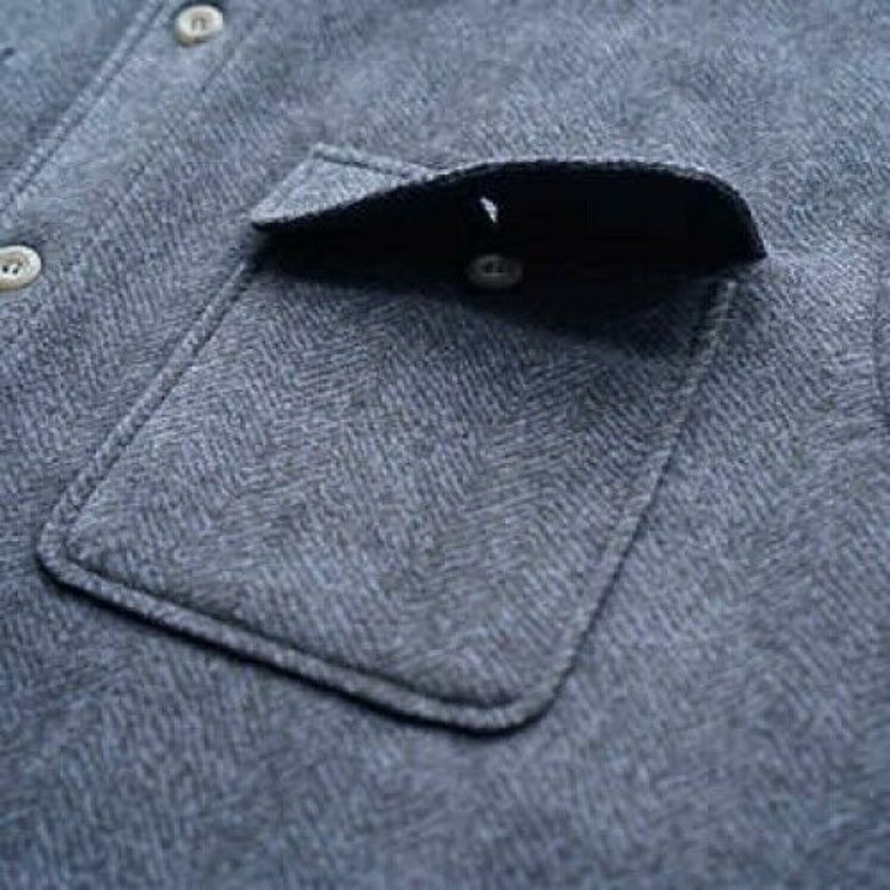 RUGGED ELEMENTS Men Fleece Lined Shirt Jacket--Dark Navy - Picture 4 of 8
